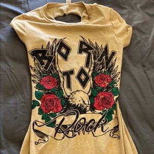 Born to rock tshirt dress